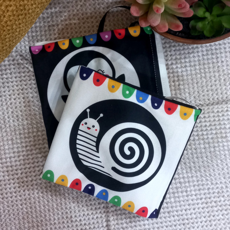 کتاب پارچه ای سیاه سفید نوزاد
